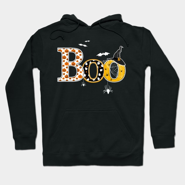 Boo Halloween Shirt, Funny Halloween shirt Hoodie by Collagedream